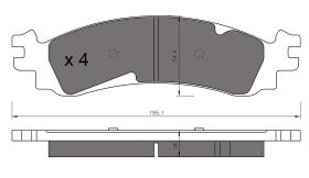 BKN 901074 - Pastillas de Freno
