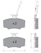 BKN 900309 - Pastillas de Freno