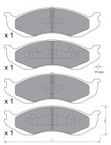 BKN 900980 - Pastillas de Freno