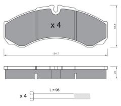 BKN 901363 - Pastillas de Freno