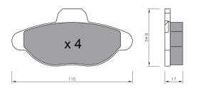 BKN 900331 - Pastillas de Freno