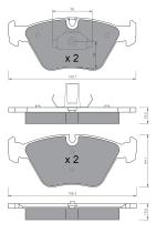 BKN 905480 - Pastillas de Freno