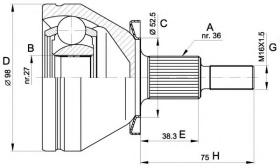 BKN 607416 - Junta Homocinética
