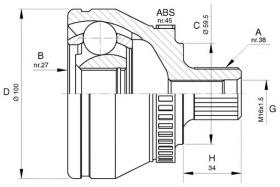 BKN 607555 - Junta Homocinética
