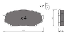 BKN 905357 - Pastillas de Freno