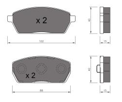 BKN 905561 - Pastillas de Freno