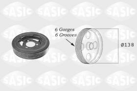 Sasic 2156025 - POLEA DAMPER