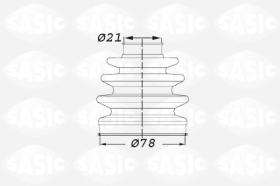 Sasic 1906013 - JUEGO DE FUELLES, ARBOL DE TRANSMISION