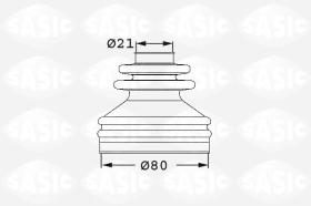 Sasic 1906029 - JUEGO DE FUELLES, ARBOL DE TRANSMISION