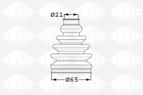 Sasic 1906030 - JUEGO DE FUELLES, ARBOL DE TRANSMISION