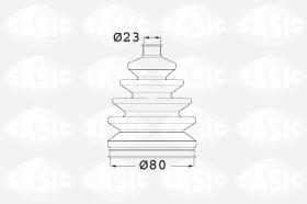 Sasic 1906051 - JUEGO DE FUELLES, ARBOL DE TRANSMISION