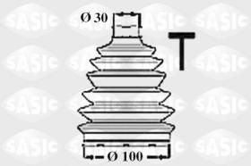 Sasic 1906055 - JUEGO DE FUELLES, ARBOL DE TRANSMISION