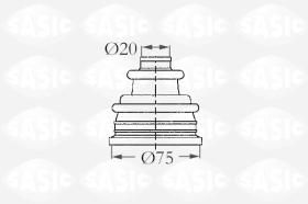 Sasic 4003404 - JUEGO DE FUELLES, ARBOL DE TRANSMISION