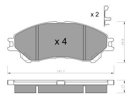 BKN 906338 - Pastillas de Freno