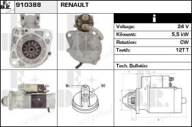 BKN 910388 - ARRANQUE RENAULT