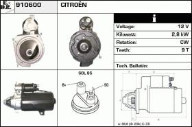 BKN 910600 - Motor de arranque