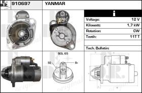 BKN 910697 - ARRANQUE YANMAR