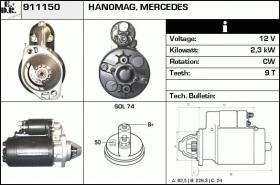 BKN 911150 - ARRANQUE MERCEDES,HANOMAG