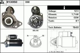 BKN 913050 - Motor de arranque
