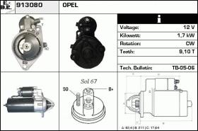 BKN 913080 - ARRANQUE OPEL,VAUXHALL