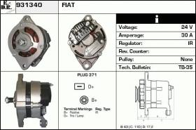 BKN 931340 - ALTERNADOR IVECO,FIAT TRACTOR,FIAT-