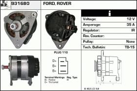 BKN 931680 - ALTERNADOR AUSTIN,LAND ROVER,FORD,M