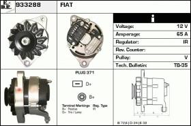 BKN 933288 - ALTERNADOR FIAT,LANCIA