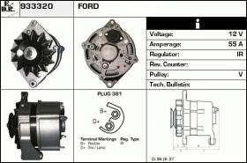 BKN 933320 - ALTERNADOR TRACTORS-DELCO EQUIPPED