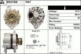 BKN 933769 - ALTERNADOR FIAT,LANCIA