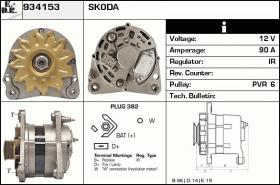 BKN 934153 - ALTERNADOR SKODA