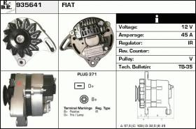 BKN 935641 - ALTERNADOR FIAT,LANCIA