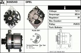 BKN 936540 - ALTERNADOR OPEL,VAUXHALL