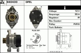 BKN 940430 - ALTERNADOR OPEL,VAUXHALL
