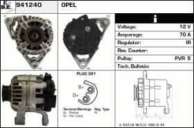 BKN 941240 - ALTERNADOR OPEL,VAUXHALL
