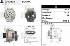BKN 947820 - ALTERNADOR SCANIA